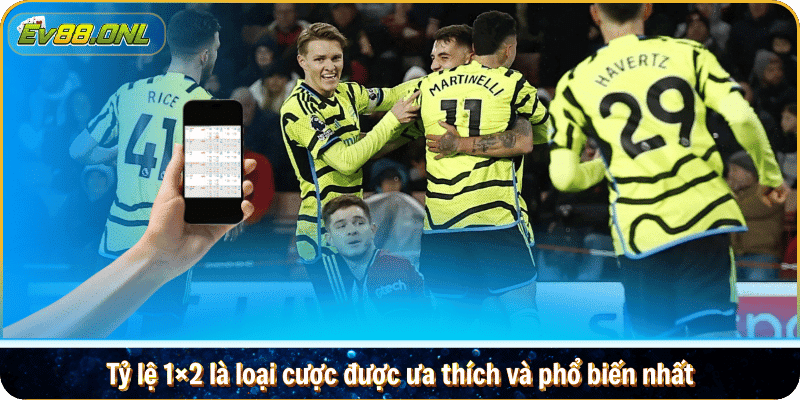 Tỷ lệ 1×2 là loại cược được ưa thích và phổ biến nhất